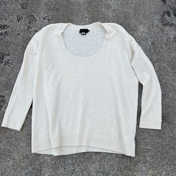 Hatch Layering U Neck Wool & Cashmere Blend Sweater - Picture 9 of 9